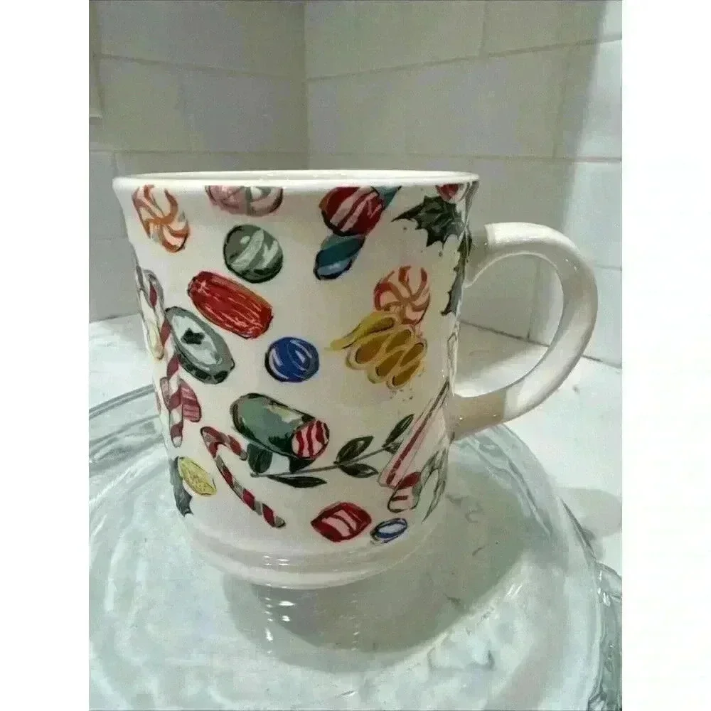Sur La Table Christmas Coffee Mug Christmas candy Winter Oversize Cup Tea